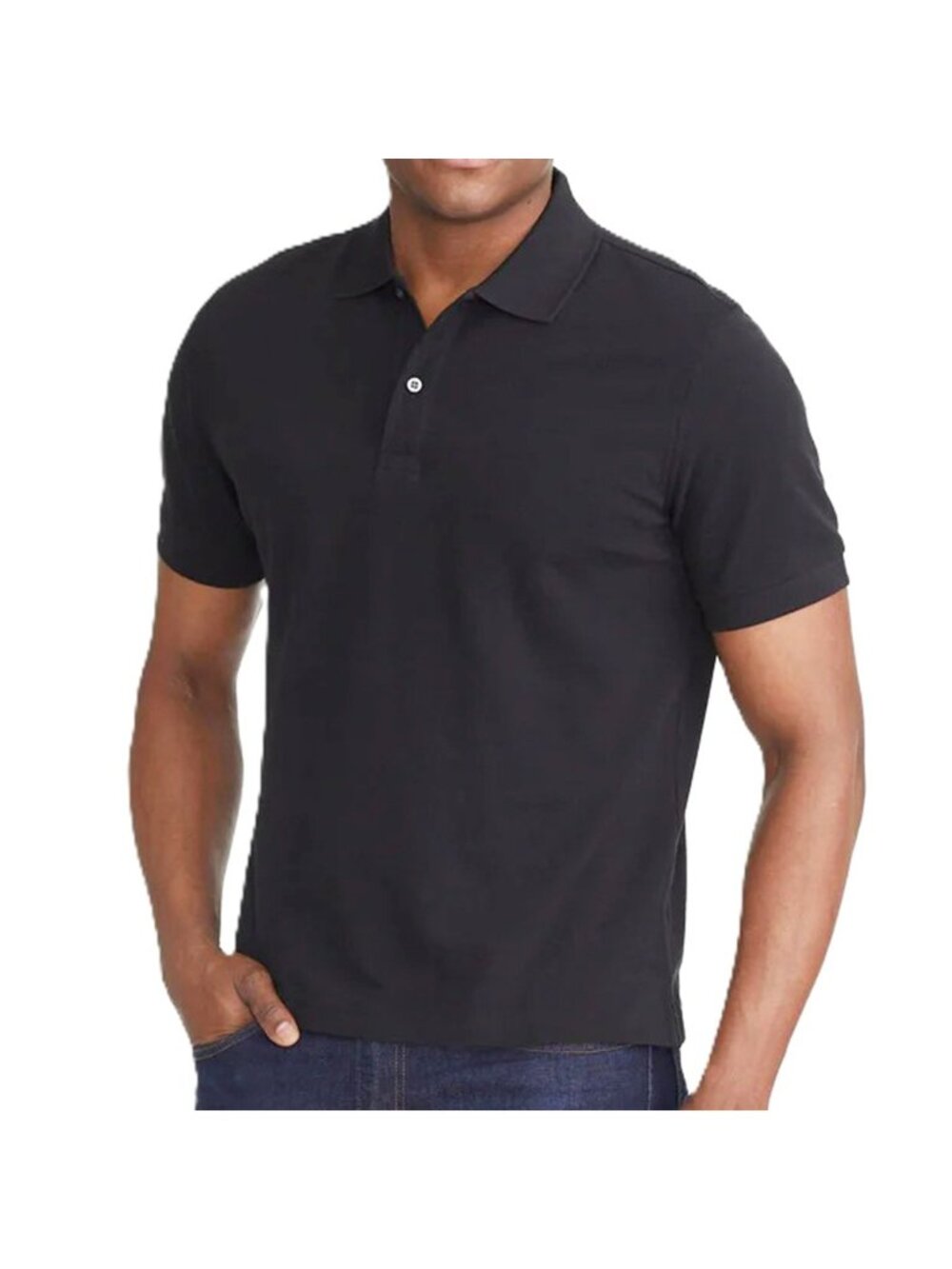 Untuckit Men's Classic Pique Polo Black Size Medium NWOT 30167Bla